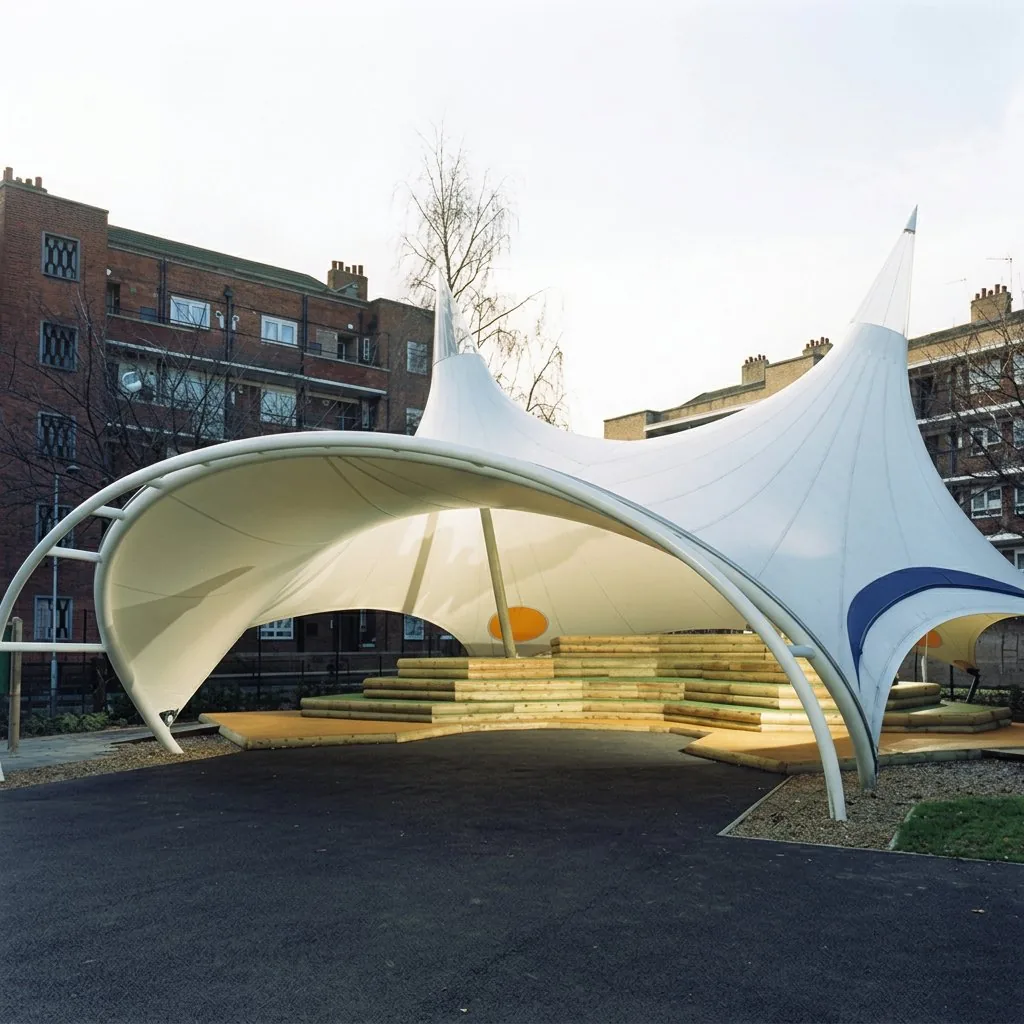 PVDF coated fabric membrane close-up, Ekra Decor